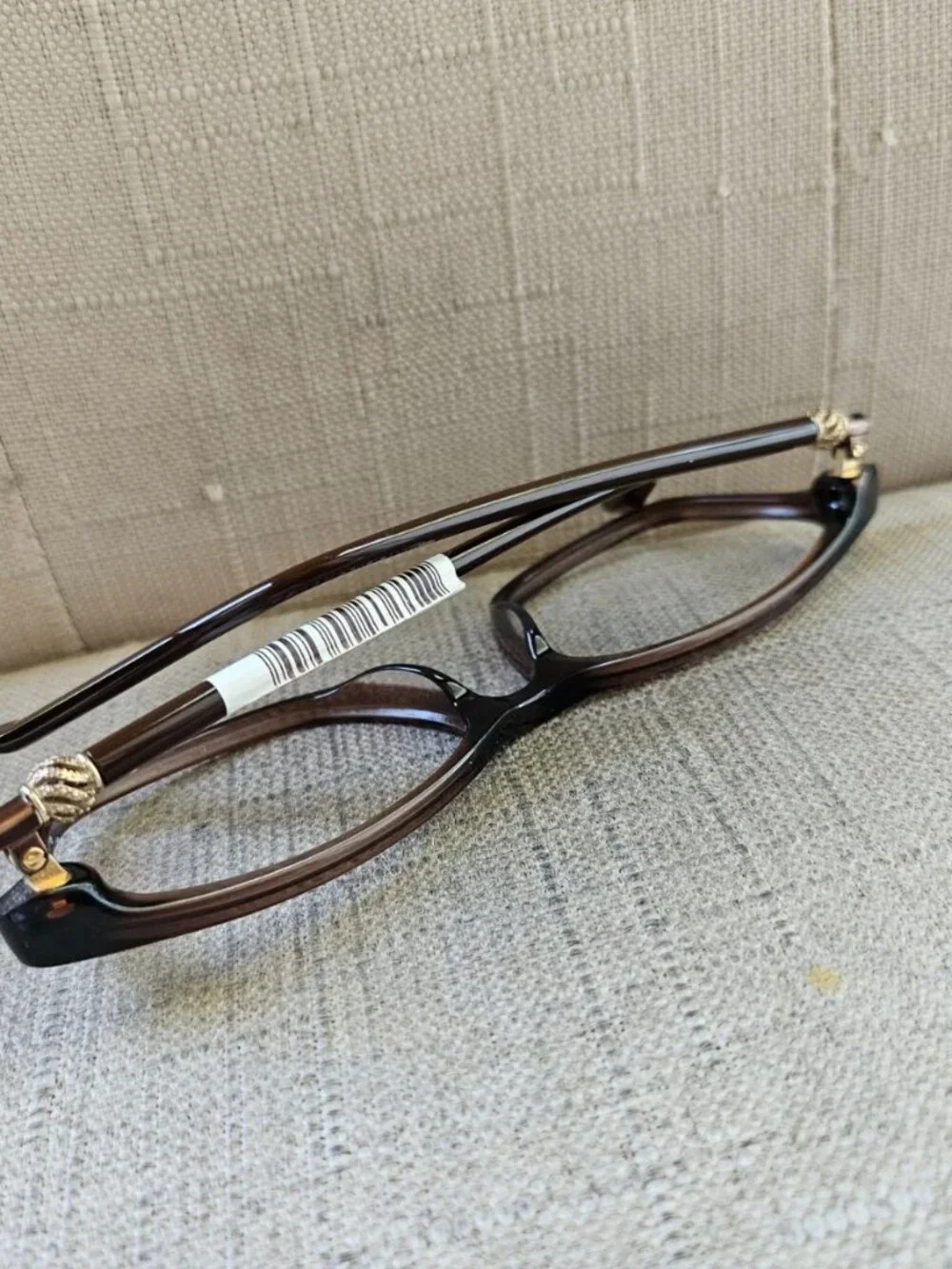 Eyeglasses Frame Dark Brown XSLA09A Eyewear Unisex Glasses New With Tag $76
